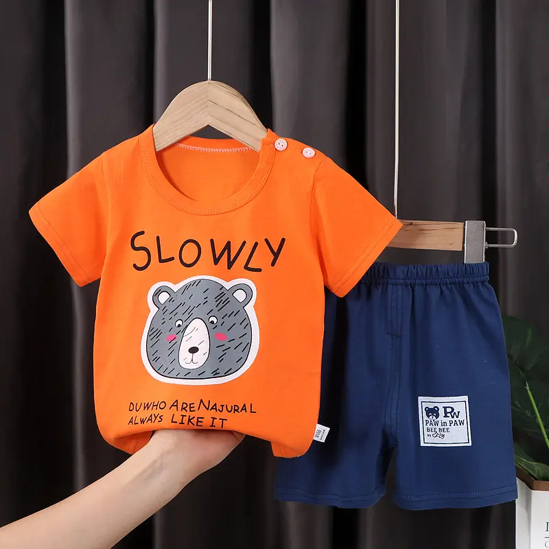 Baby girl clothing sets summer baby boy clothes  