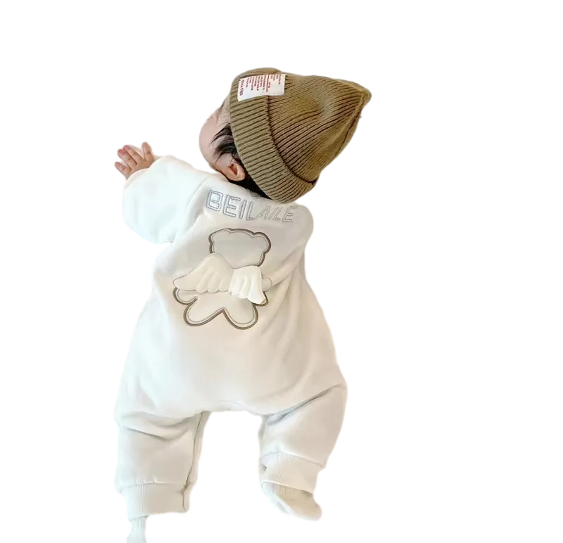Baby plush jumpsuit