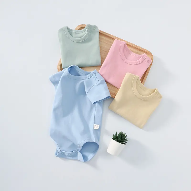 baby bodysuit creeper onesie infant sleepsuit short sleeves